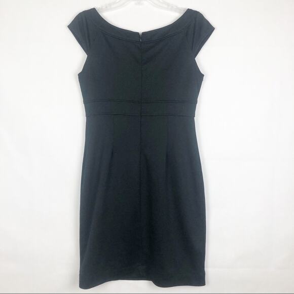 Muse Black Sleeveless Party Cocktail Bodycon Dress Size 8 - Picture 5 of 8